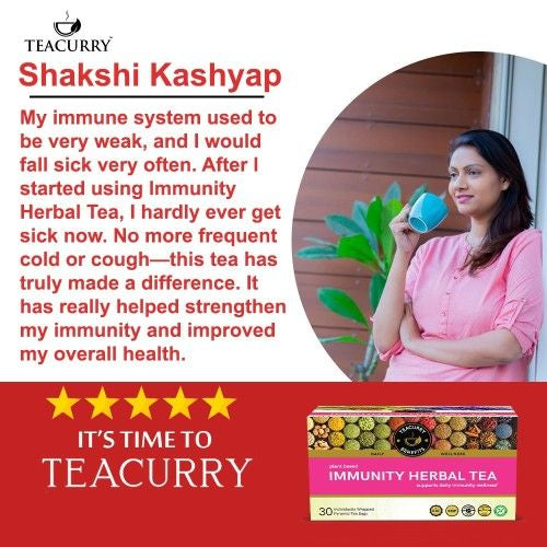 Teacurry Immunity Herbal Tea Testmonial Image