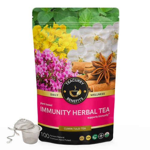 Teacurry Immunity Herbal Tea Pouch with Infuser