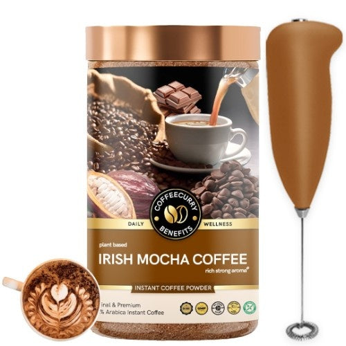 Coffeecurry Irish Mocha Coffee with Frother