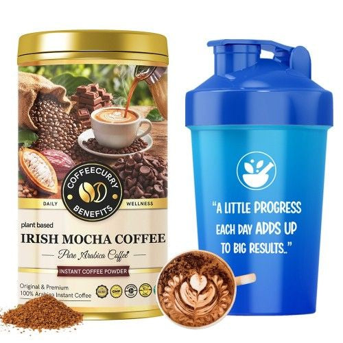 Coffeecurry Irish Mocha Instant Coffee with Shaker 