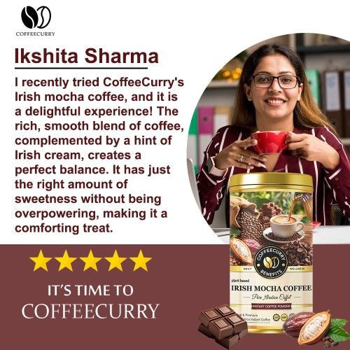 Coffeecurry Irish Mocha Instant Coffee Testimonial