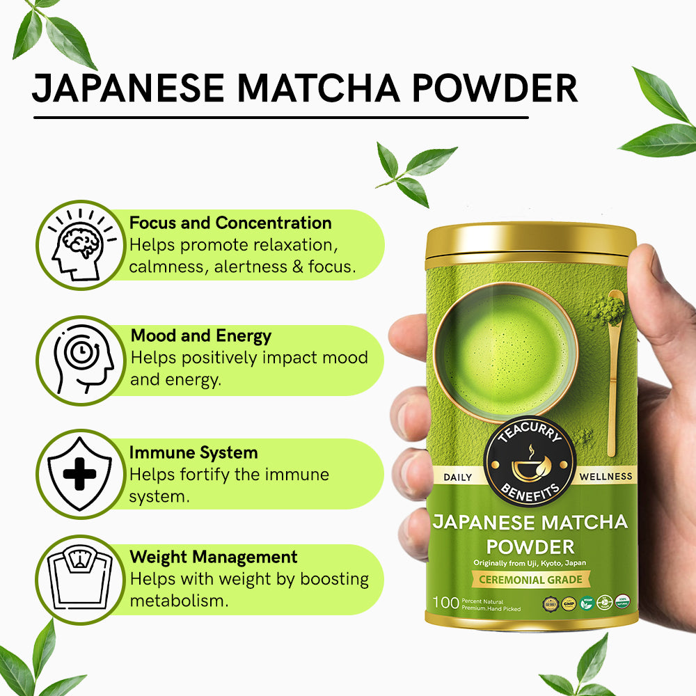 Benefits of Teacurry Japanese Matcha Powder 