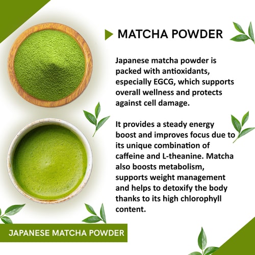 ingerdients of Teacurry Japanese Matcha Powder 