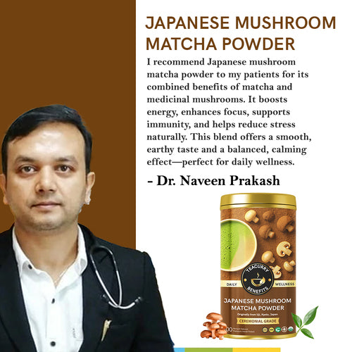 Teacurry Japanese Mushroom Matcha Powder  - Review by Dr. Naveen Prakash