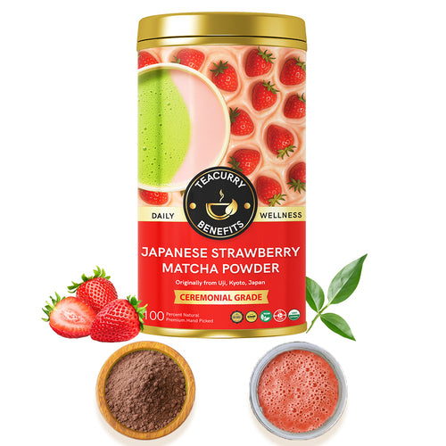 Teacurry Japanese Strawberry Matcha Powder