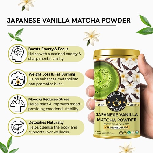 Benefits of Teacurry Japanese Vanilla Matcha Powder
