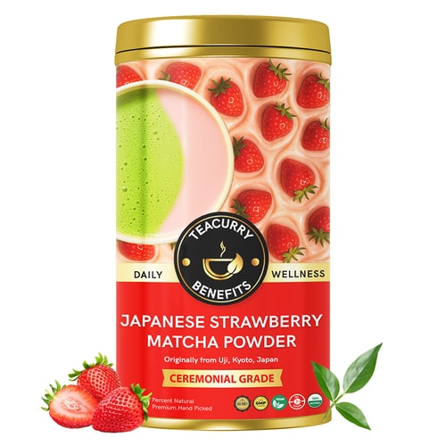 Teacurry Japanese Strawberry Matcha Powder
