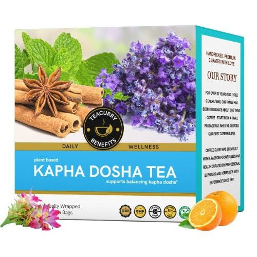 Teacurry Kapha Dosha Tea 3D Box