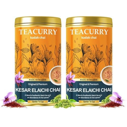 Teacurry Kesar Elaichi Chai Tin Can 