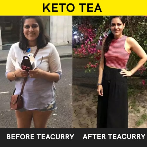 Teacurry Keto Tea Before and After