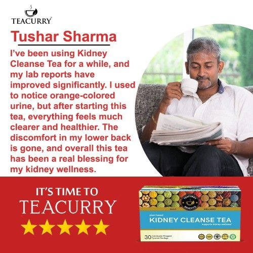 Teacurry Kidney Cleanse Tea Testimonial Image