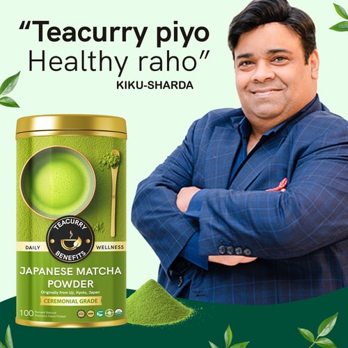 Teacurry Japanese Matcha Powder with Kiku Sharda 