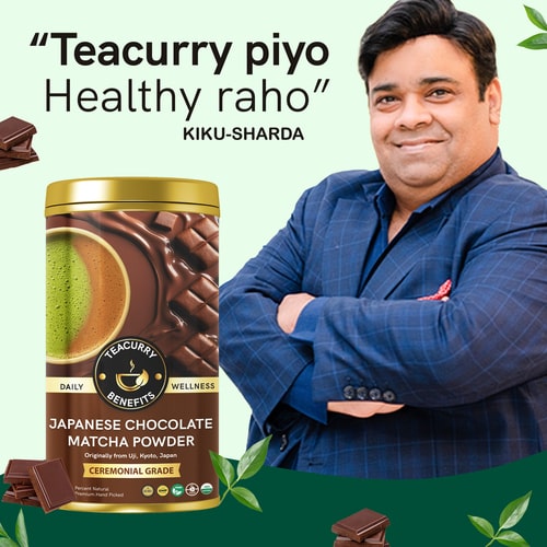 Teacurry Japanese Chocolate Matcha Powder With KIKU SHARDA