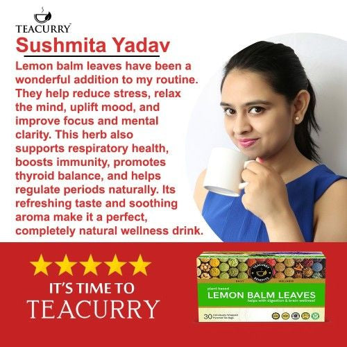 Teacurry Lemon Balm Tea Testimonial 