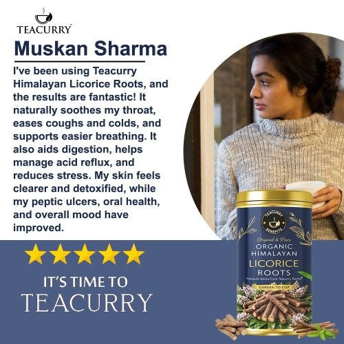 Teacurry Organic Himalayan Licorice Root Testimonial 