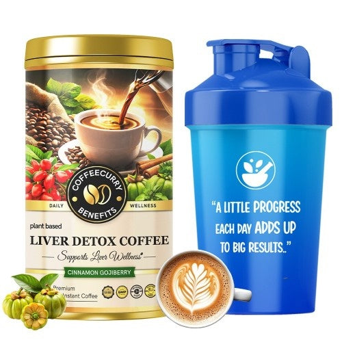 Coffeecurry Liver Detox Coffee Tin Can with Shaker 