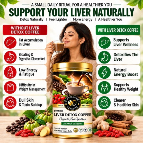 Before Consuming Coffeecurry Liver Detox Coffee and After Consuming Coffeecurry Liver Detox Coffee Results 