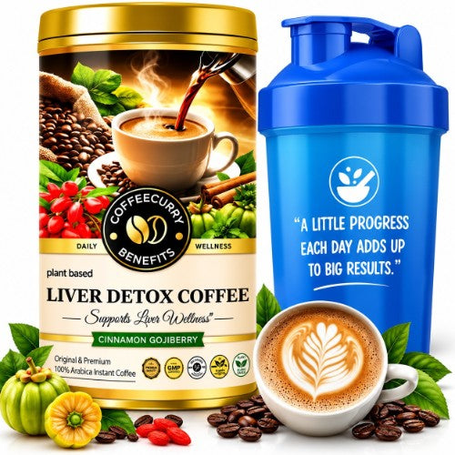 Coffeecurry Liver Detox Coffee with Shaker 