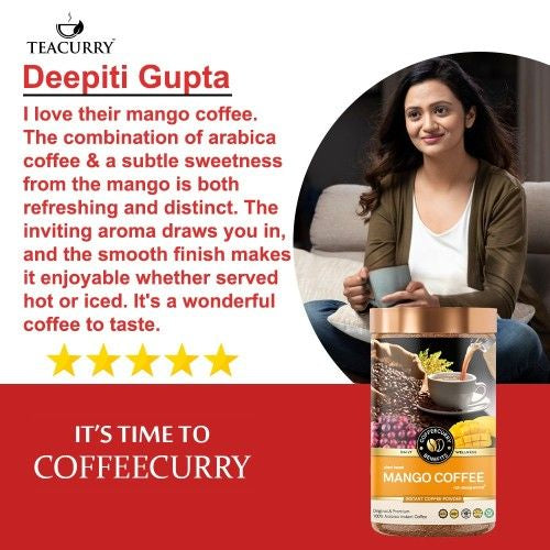 Coffeecurry Mango Coffee Testimonial Image