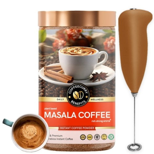 Coffeecurry Masala Coffee with Frother
