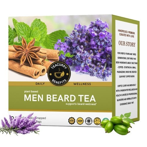 Teacurry Men Beard Tea 3D Box