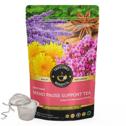 Teacurry Meno Pause Support Tea Pouch with Infuser