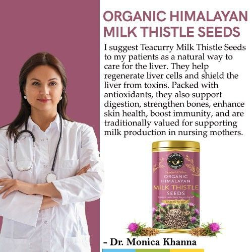 Teacurry Teacurry Organic Himalayan Milk Thistle Seeds Doctors Recommends 