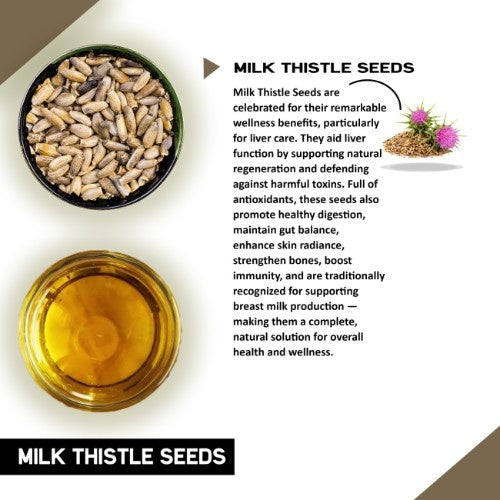 Teacurry Organic Himalayan Milk Thistle Seeds Ingredients 