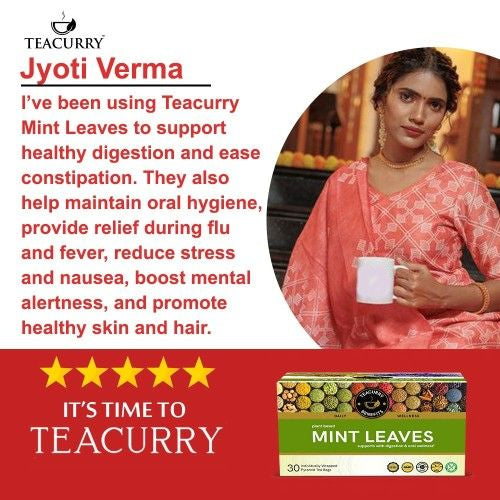 Teacurry Mint Tea Testimonial Image