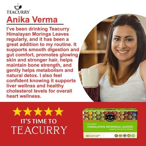 Teacurry Himalayan Moringa Leaf Tea Testimonial 