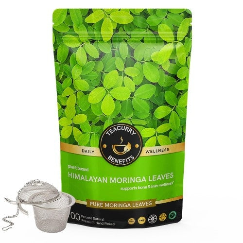 Teacurry Himalayan Moringa Leaf Tea Pouch + Infuser 