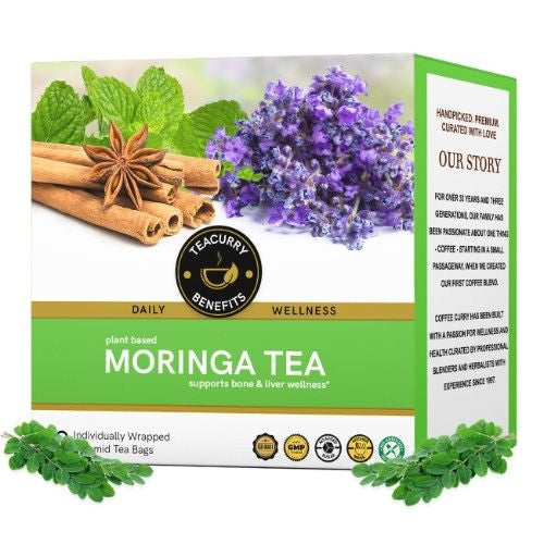 Teacurry Moringa Tea 3D Box