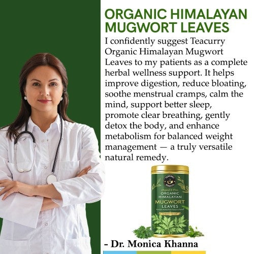 Dr. Monica Khanna Teacurry Organic Himalayan Mugwort Leaves