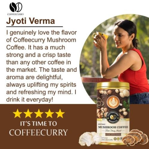 Coffeecurry Mushroom Coffee Can Testimonial 