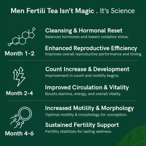 Teacurry Men Fertility Tea How much time see results