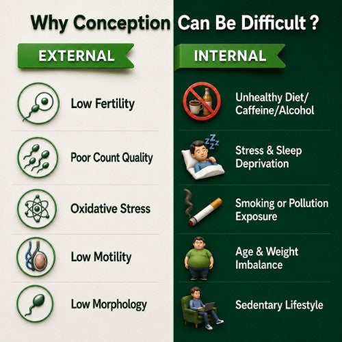 External and Internal Cause of Low Fertility in Men Explain by Teacurry 