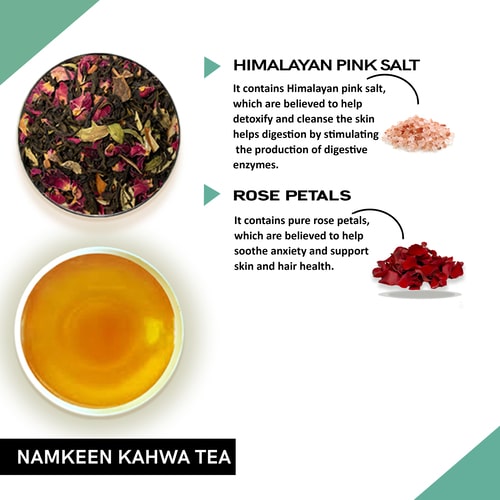 Teacurry Namkeen Kawa with Himalayan Pink Salt - ingredients 