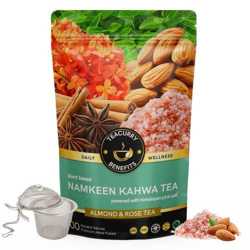 Teacurry Namkeen Kahwa Tea Pouch With Infuser