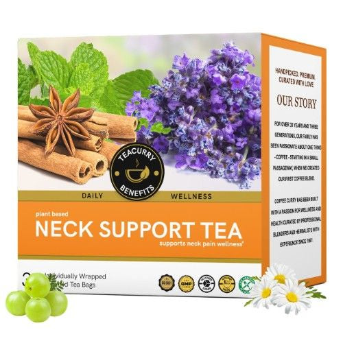 Teacurry Neck Support Tea 3D Box