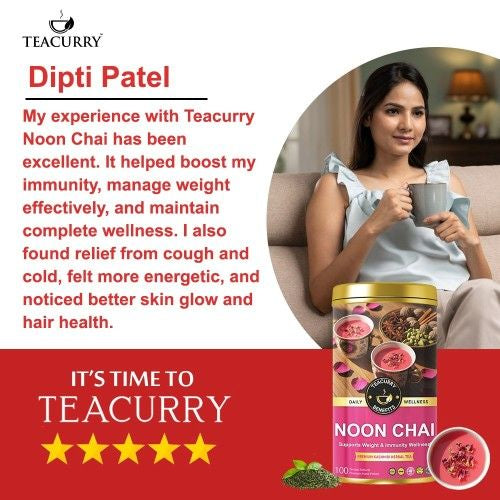 Teacurry Noon Chai Testimonial Image