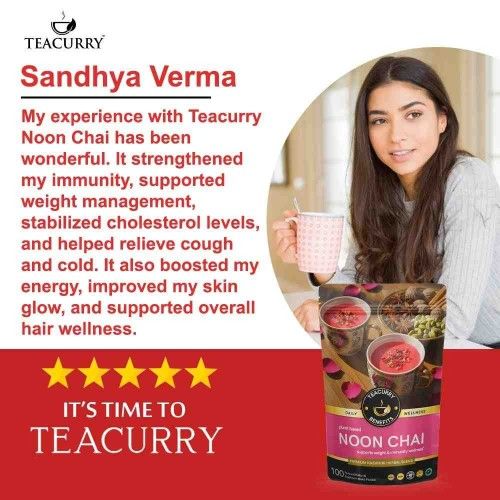 Teacurry Noon Chai Testimonial Image