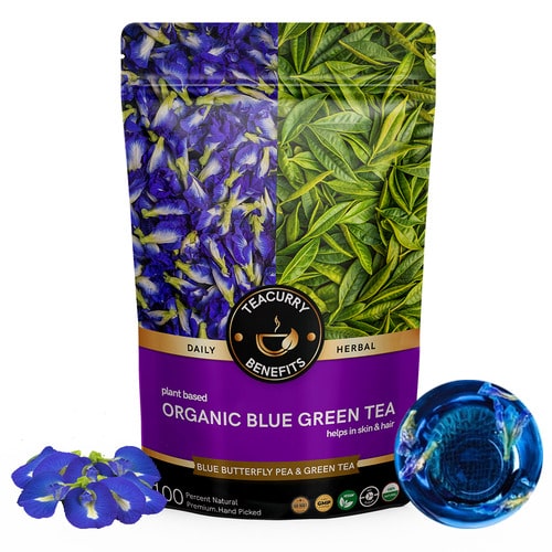 lose pouch of Organic Blue Green Tea