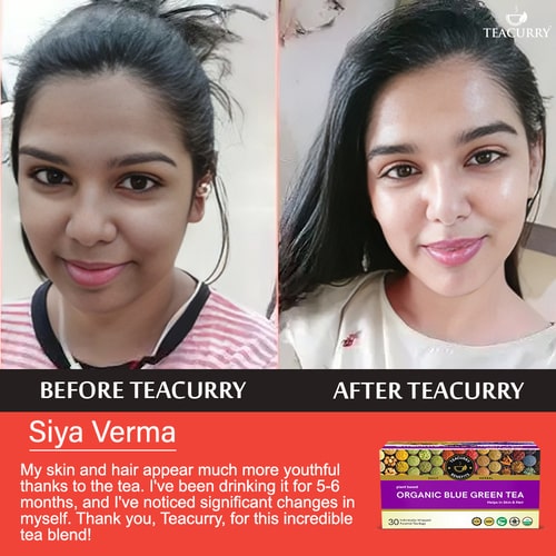 customer reviews about Organic Blue Green Tea