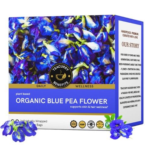 Teacurry Organic Blue Pea Tea 3D Box