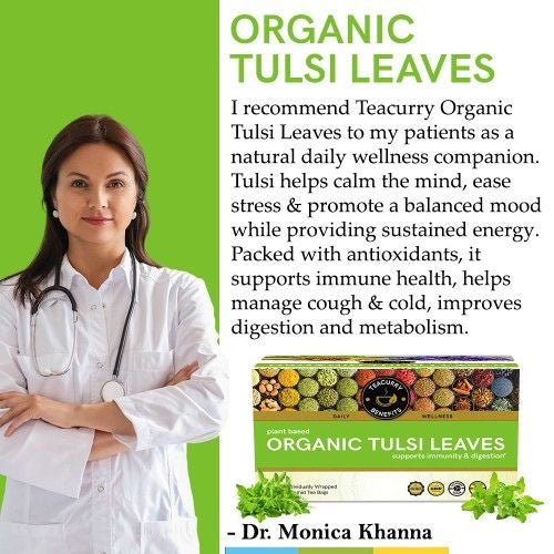 Teacurry Organic Tulsi Tea  Doctor Recommends 