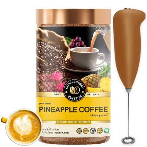 Coffeecurry Pineapple Coffee with Frother