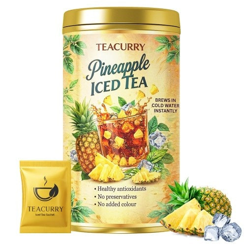 Teacurry Pineapple Instant Iced Tea Mix with Sachets 