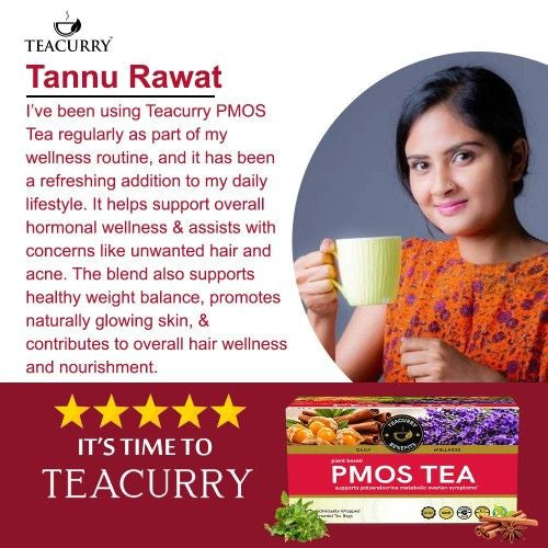 Teacurry PMOS Tea Testimonial Image