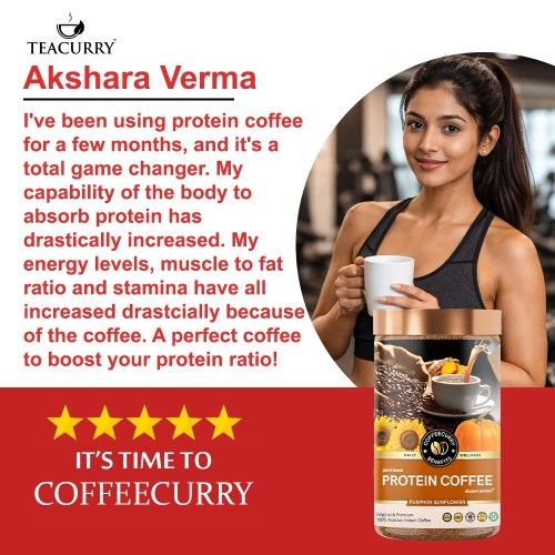 Coffeecurry Protein Coffee Testimonial Image