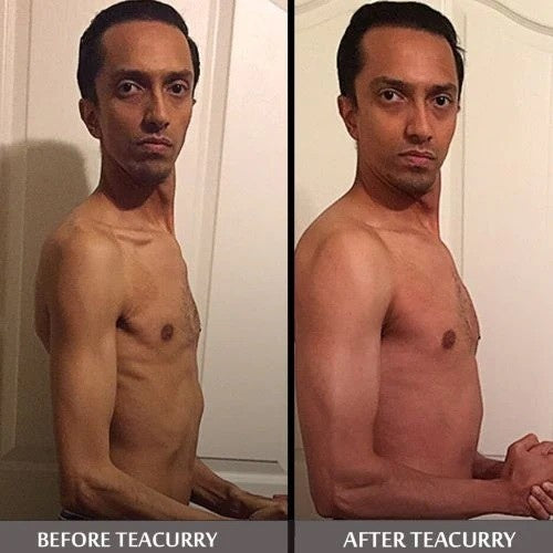 Teacurry Protein Support Tea Before and After